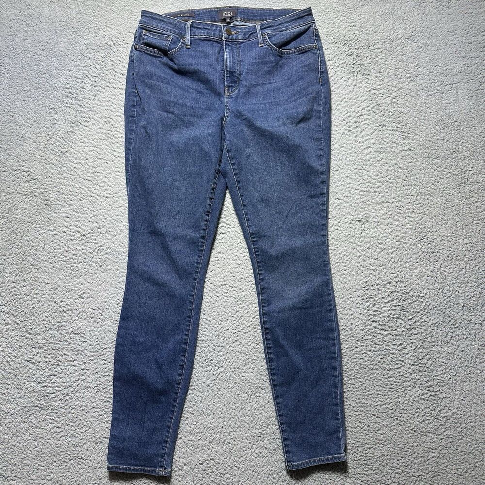 NYDJ Jeans Womens 10 Blue Denim Ami Skinny Ankle Stretch Lift Tuck Pull‎ On 27"